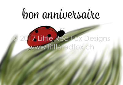 Bon anniversaire - coccinelle